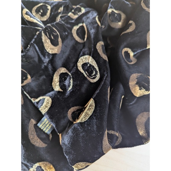 Vintage Velvet Trisha Needham Opera Scarf Black & Gold + Pandemonium Seattle Hat - Picture 10 of 13